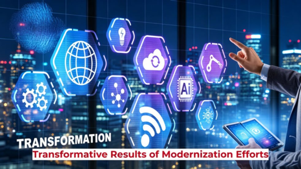 Banking core modernization dashboard