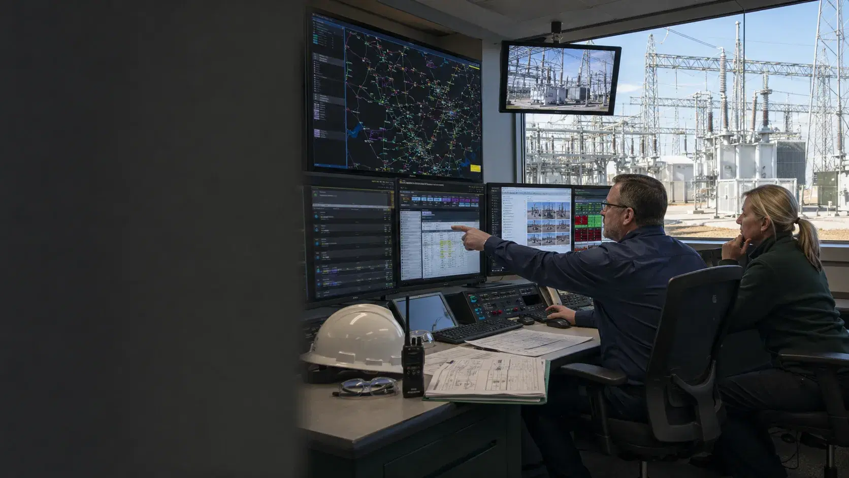 Energy operators, engineers, and field leaders reviewing asset, maintenance, inspection, and operating exceptions