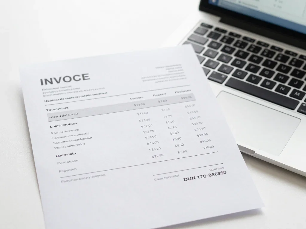Invoice processing workflow